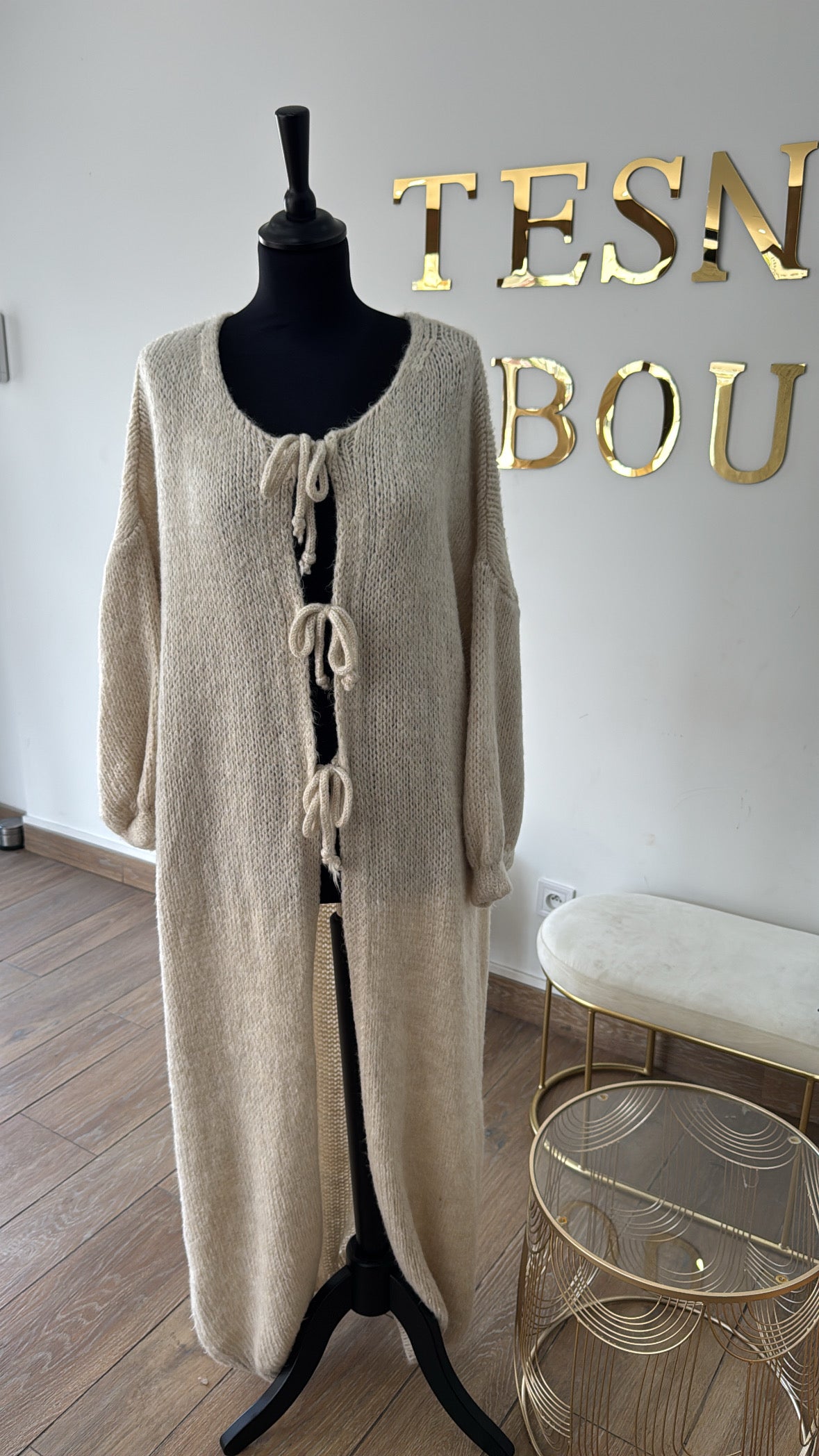 Gilet long Sofia BEIGE